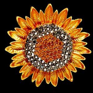 🌺 🌺 🌺 Sunflower Vintage Style  Brooch